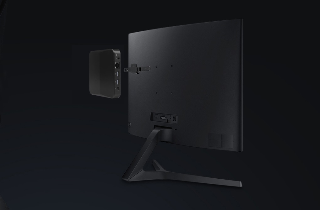 fanless mini pc support VESA mount